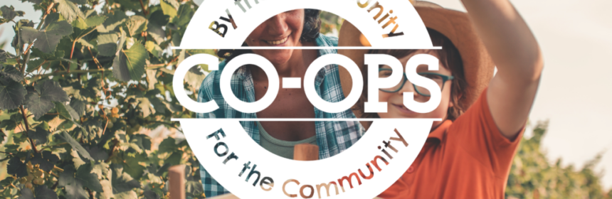 Co-op Month October 2022 By The Community For The Community Co-ops banner by Shareable.net