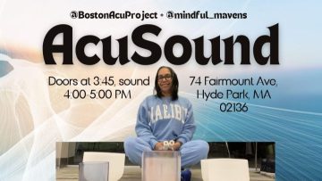 AcuSound on Saturday, doors at 3:45 PM, Sound Bath 4:00 to 5:00 PM